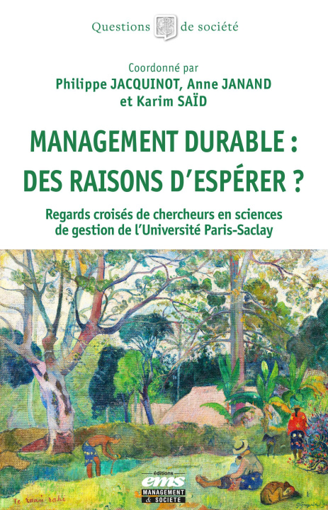 Boek Management durable : des raisons d'espérer ? Saïd