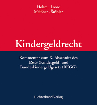 Book Kindergeldrecht Karl-Heinz Hohm