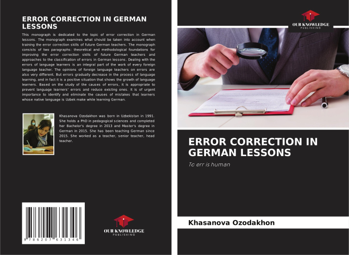 Knjiga ERROR CORRECTION IN GERMAN LESSONS Khasanova Ozodakhon