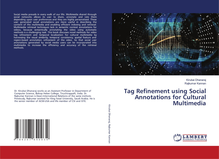 Knjiga Tag Refinement using Social Annotations for Cultural Multimedia Kirubai Dhanaraj