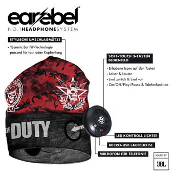 Knjiga Style Dock Beanie Set Cod Franchise - Camo Red 
