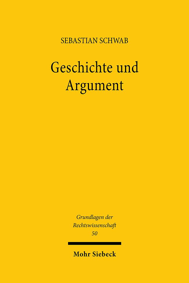 Book Geschichte und Argument Sebastian Schwab
