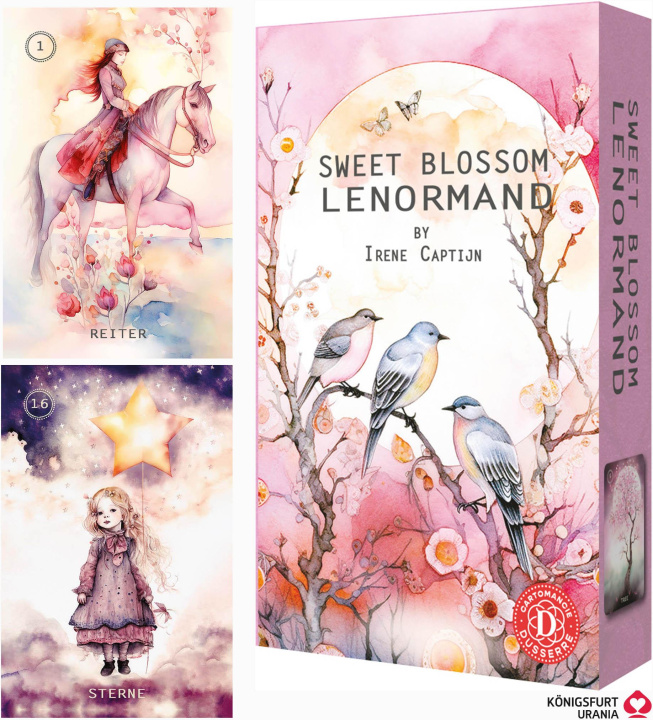 Knjiga Sweet Blossom Lenormand (Lenormandkarten auf Deutsch) 