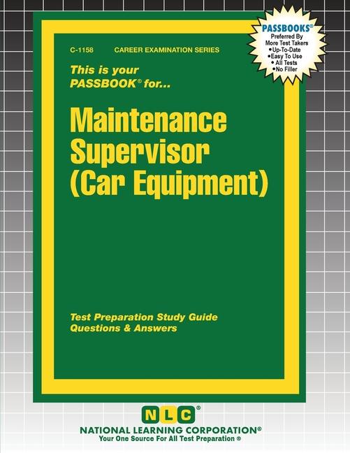 Knjiga Maintenance Supervisor (Car Equipment) 