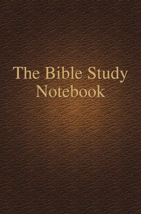 Knjiga The Bible Study Notebook Irene Noel