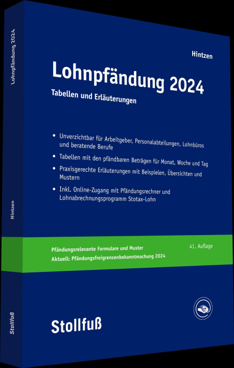 Βιβλίο Lohnpfändung 2024 Udo Hintzen