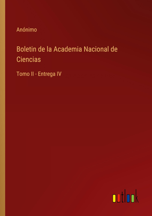 Kniha Boletin de la Academia Nacional de Ciencias 