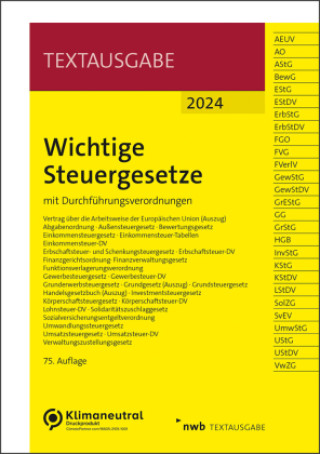 Book Wichtige Steuergesetze 