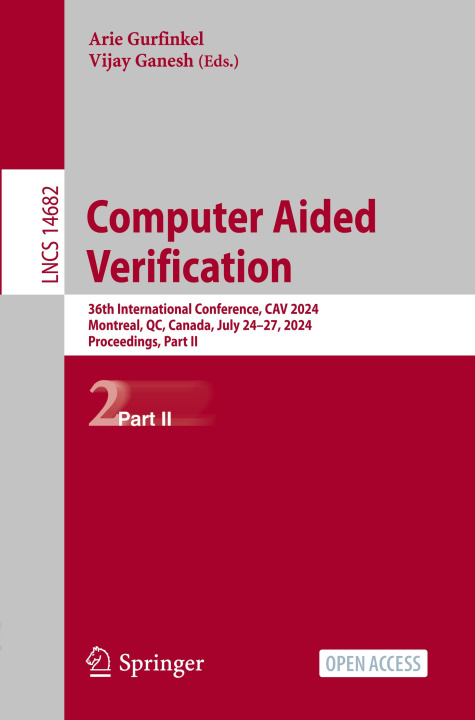 Knjiga Computer Aided Verification Arie Gurfinkel