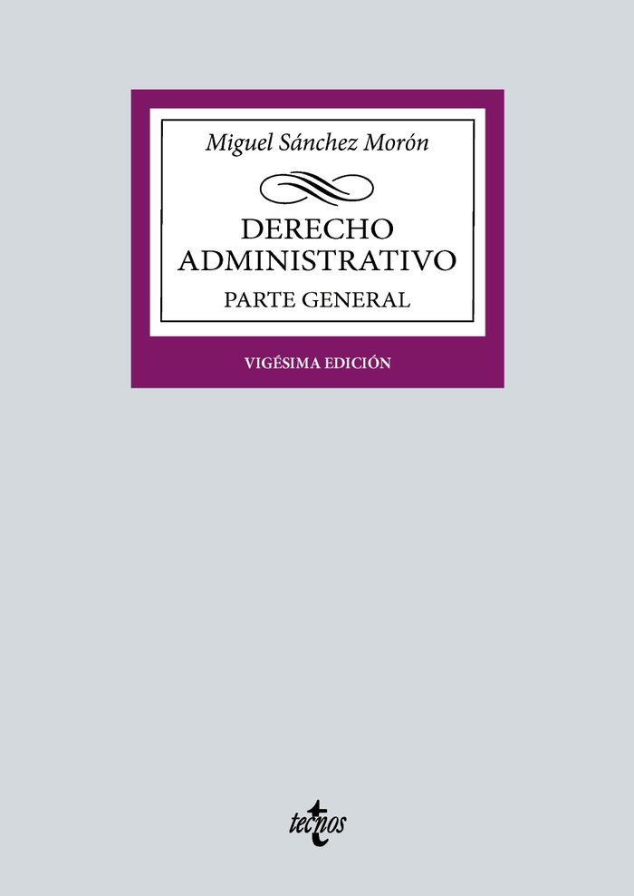 Knjiga Derecho Administrativo SANCHEZ MORON