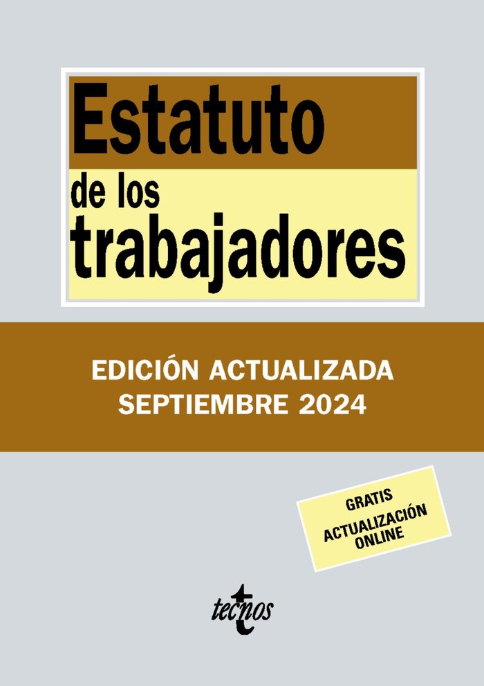 Knjiga Estatuto de los Trabajadores EDITORIAL TECNOS