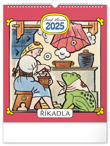 Kalendar/Rokovnik Nástěnný kalendář Josef Lada - Říkadla 2025 