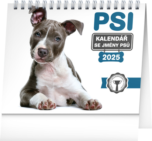 Kalender/Terminbuch Stolní kalendář Psi - se jmény psů 2025 