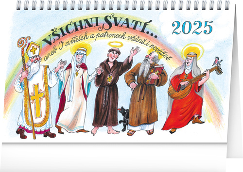 Calendar / Agendă Stolní kalendář Všichni svatí 2025 - Kamila Skopová 