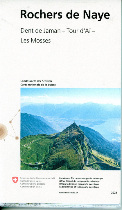 Tiskani izdelki 25105 Rochers de Naye Bundesamt für Landestopografie swisstopo