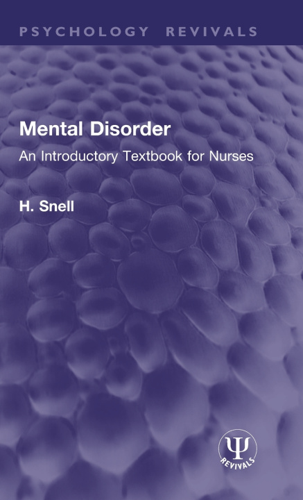 Book Mental Disorder H. Snell