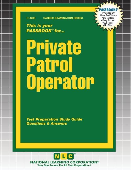 Knjiga Private Patrol Operator 