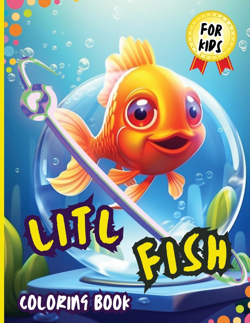 Knjiga Litl Fish Coloring Book For Kids Peter