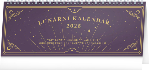 Kalender/Terminbuch Kalendář 2025 stolní: Lunární, 33 × 12,5 cm 