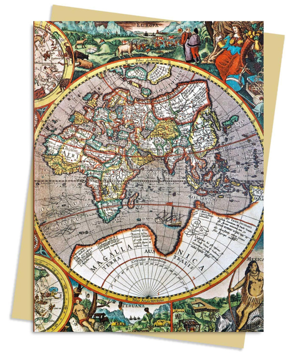 Hra/Hračka Pieter Van Den Keere: Antique Map Greeting Card Pack 