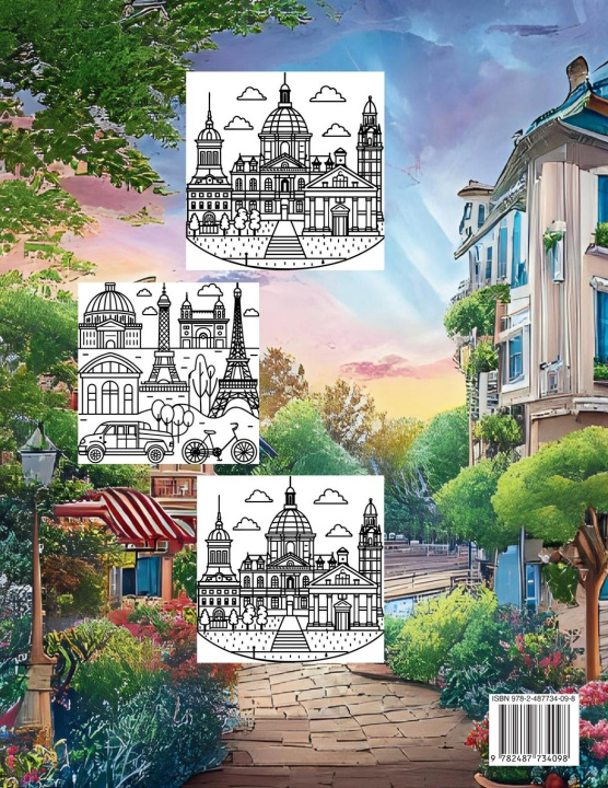 Kniha Coloring Paris Natali Dumna