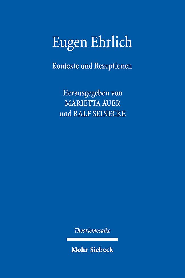 Knjiga Eugen Ehrlich Ralf Seinecke