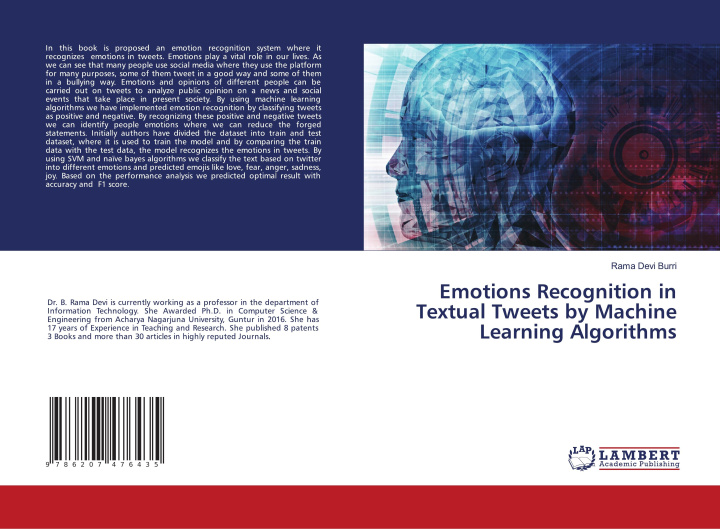 Boek Emotions Recognition in Textual Tweets by Machine Learning Algorithms Rama Devi Burri
