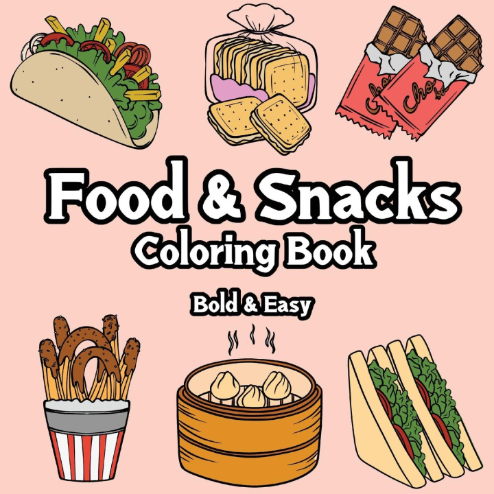 Buch Food and Snacks Coloring Book 