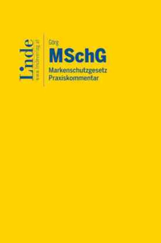 Libro MSchG I Markenschutzgesetz Mathias Görg