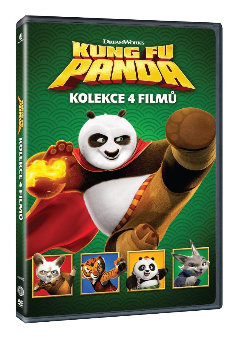 Wideo Kung Fu Panda kolekce 1-4 4DVD 