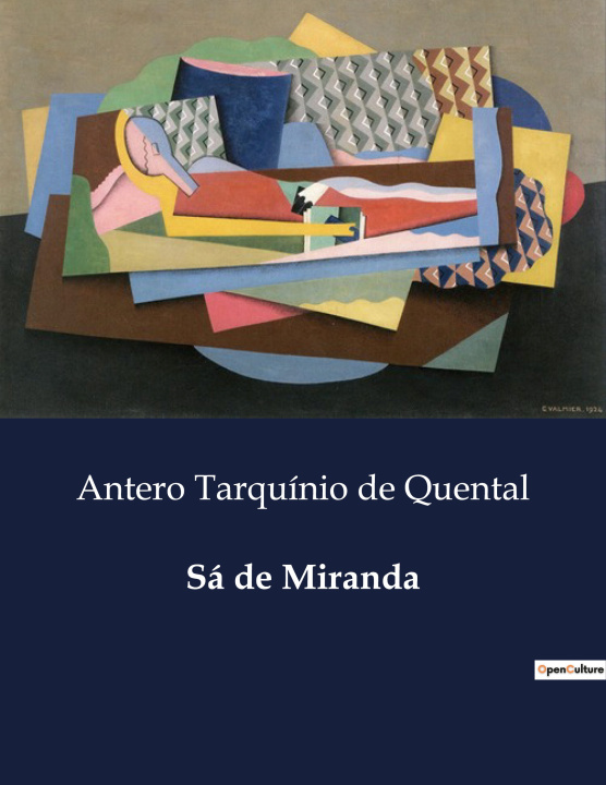 Libro SA DE MIRANDA DE QUENTAL ANTERO TARQUINIO