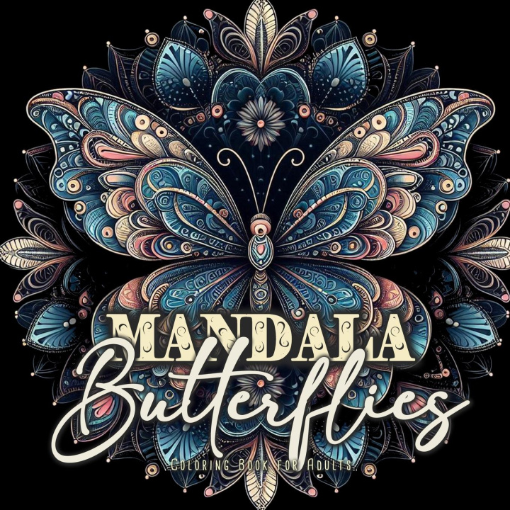 Knjiga Mandala Butterflies Coloring Book for Adults Monsoon Publishing
