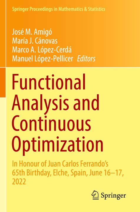 Knjiga Functional Analysis and Continuous Optimization Manuel López-Pellicer