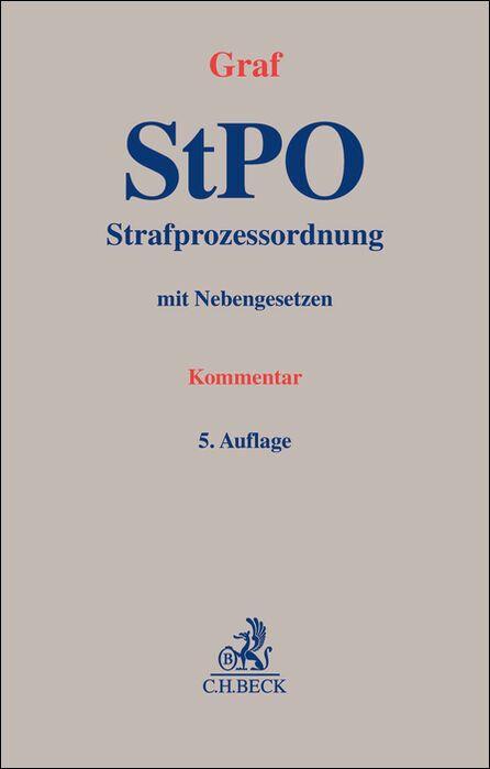 Boek Strafprozessordnung Jürgen Graf