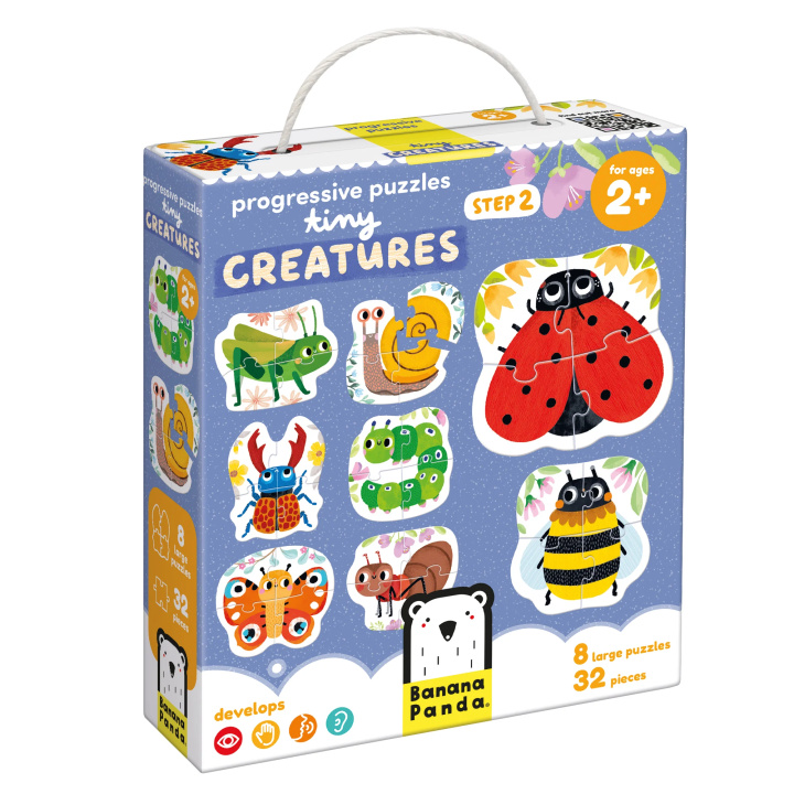 Knjiga Progressive Puzzles. Tiny Creatures 2+ 
