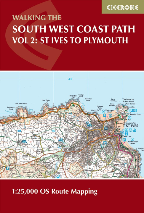 Libro South West Coast Path Map Booklet - Vol 2: St Ives to Plymouth Paddy Dillon