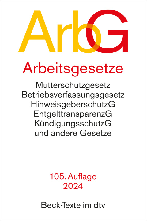 Book Arbeitsgesetze 