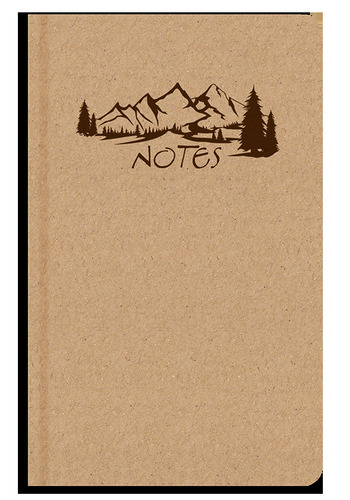 Pisarniški material Notes prázdný A5 kraft Hory 