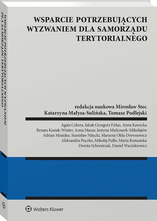 Kniha Wsparcie potrzebujących wyzwaniem dla samorządu terytorialnego 