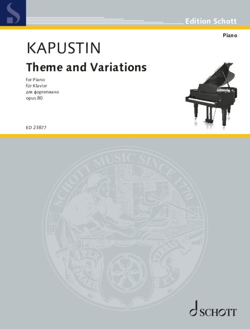 Printed items Theme and Variations Nikolai Kapustin