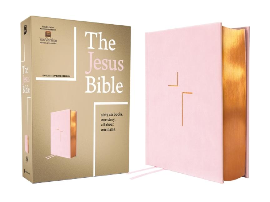 Livre The Jesus Bible, ESV Edition, Leathersoft over Board, Pink 