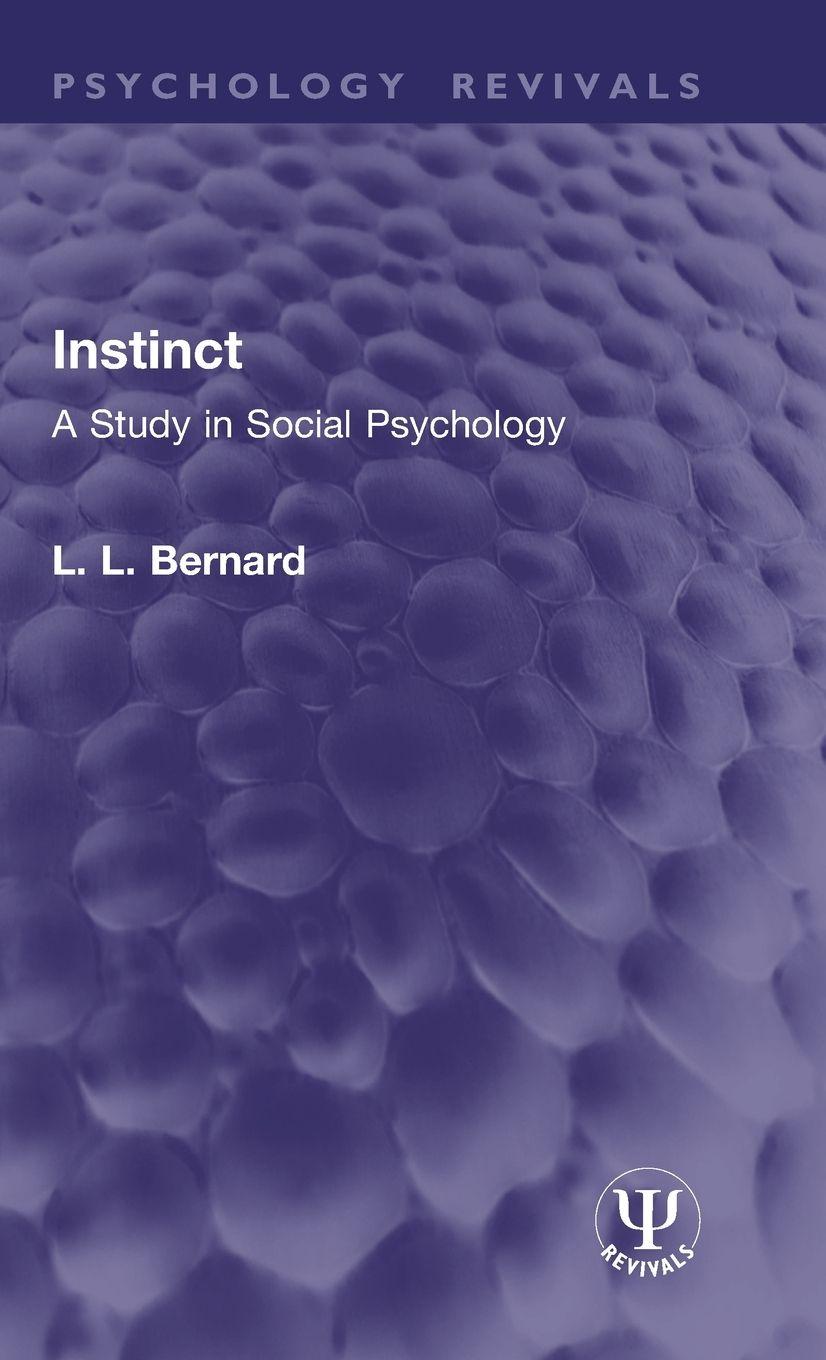 Knjiga Instinct L. L. Bernard