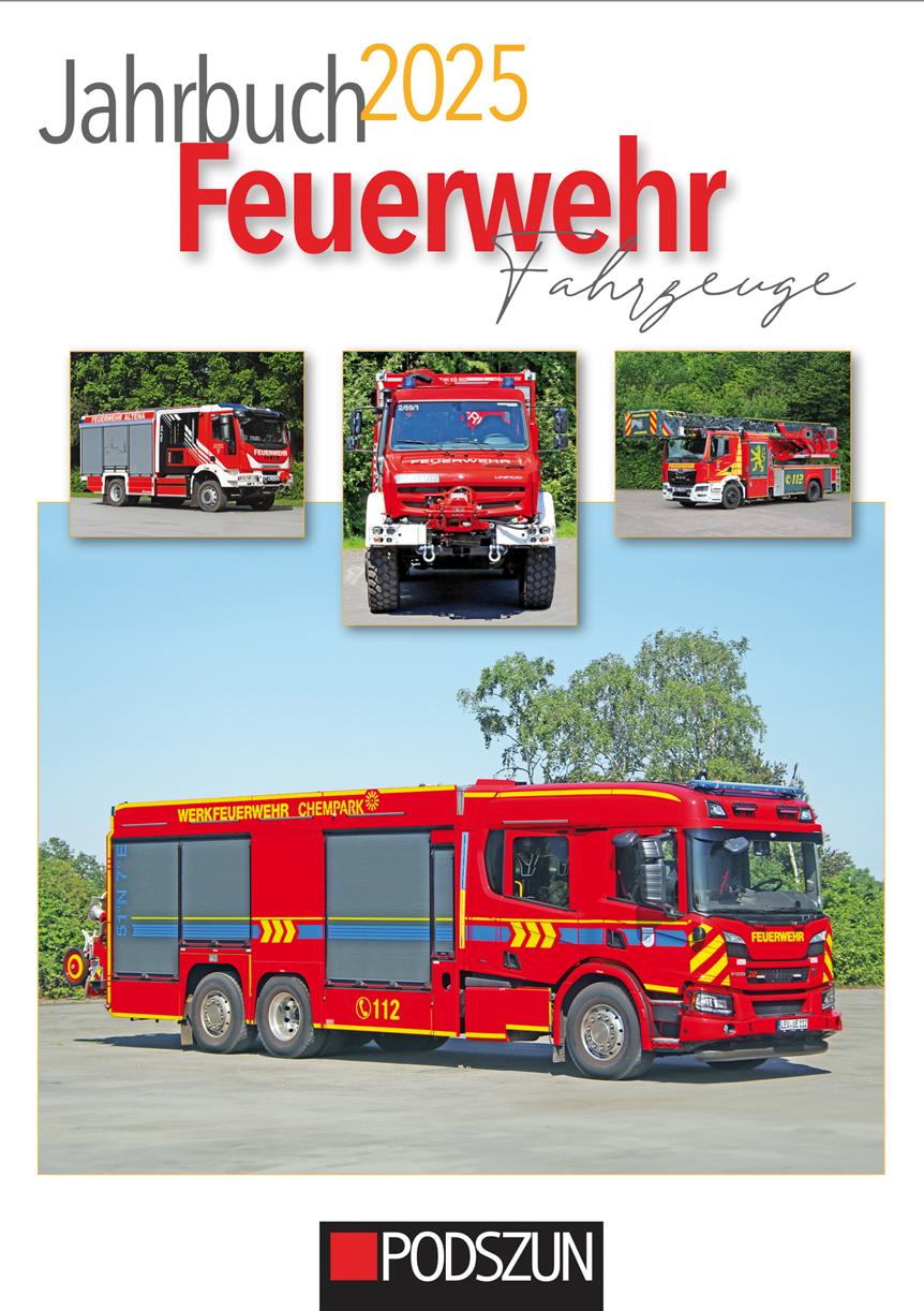 Kniha Jahrbuch Feuerwehrfahrzeuge 2025 