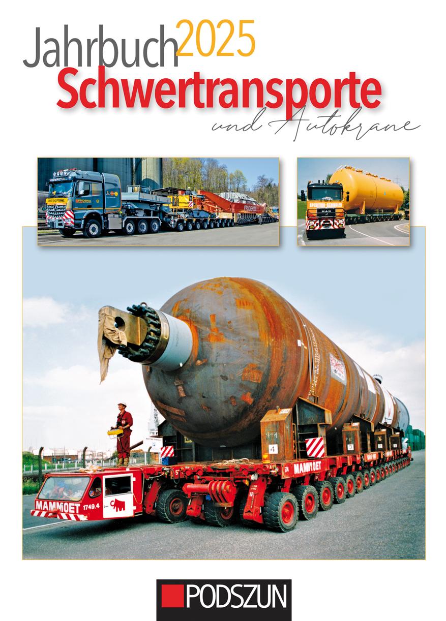 Kniha Jahrbuch Schwertransporte 2025 