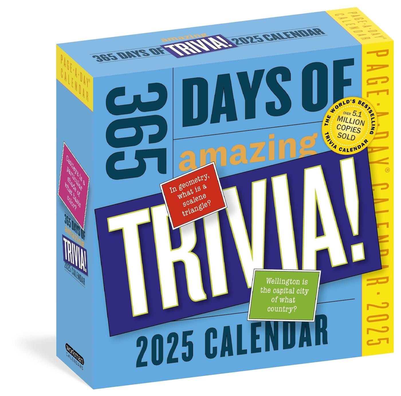 Naptár/Határidőnapló 365 Days of Amazing Trivia Page-A-Day(r) Calendar 2025 