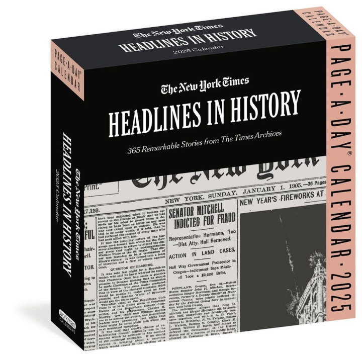 Naptár/Határidőnapló The New York Times Headlines in History Page-A-Day(r) Calendar 2025 Workman Calendars