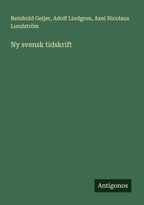 Carte Ny svensk tidskrift Adolf Lindgren