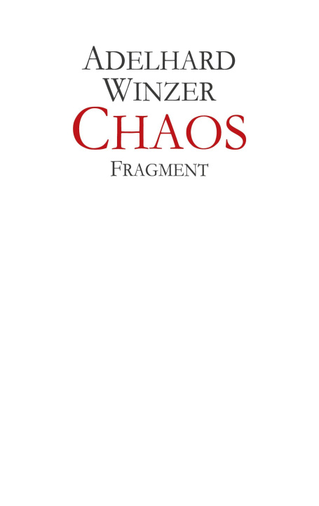 Knjiga Chaos Adelhard Winzer