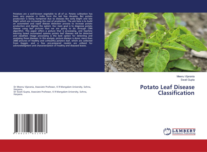Książka Potato Leaf Disease Classification Swati Gupta