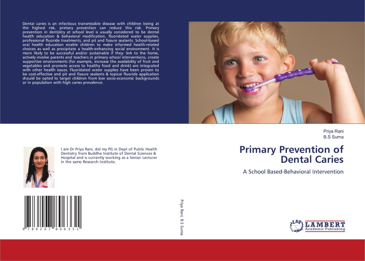 Knjiga Primary Prevention of Dental Caries B. S Suma